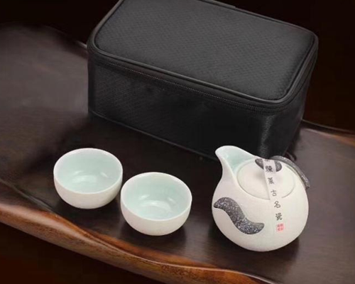 茶具套裝—雪花釉企鵝壺-（白曼）
