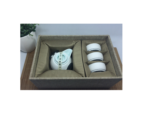 茶具套裝-雪花釉企鵝壺-（白曼）